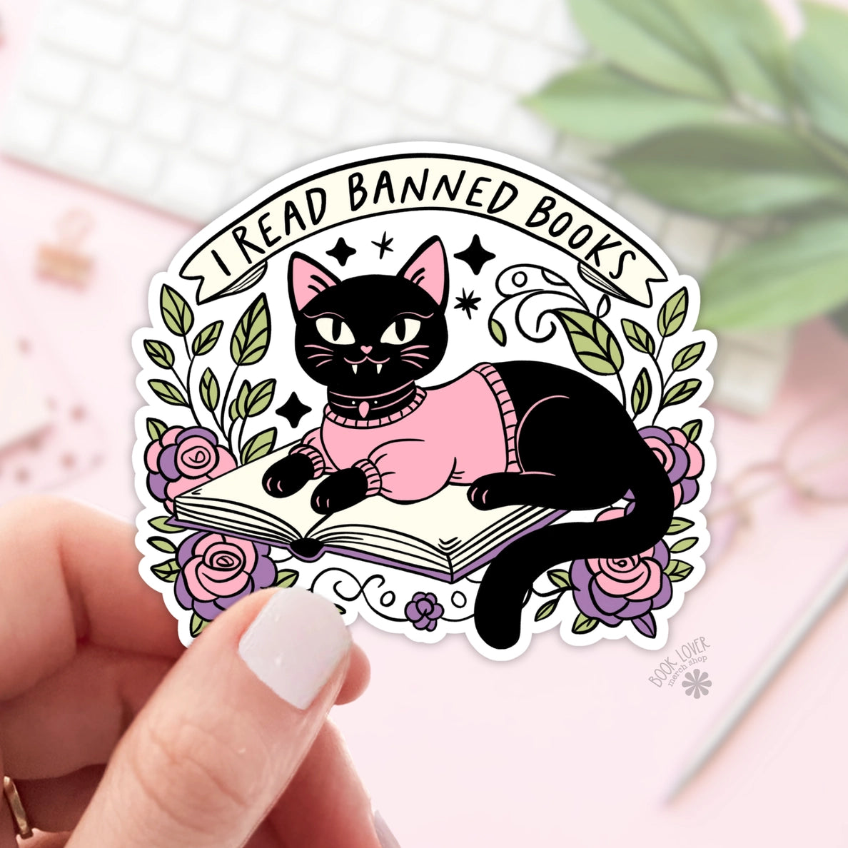I Read Banned Books Sticker
