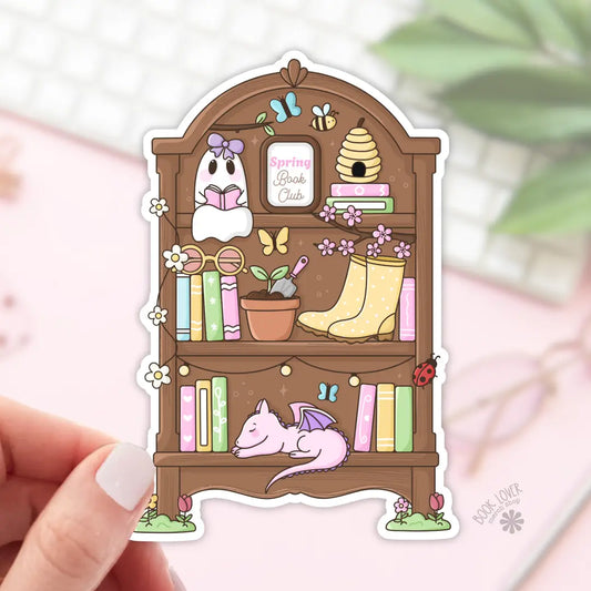Spring Bookshelf Sticker
