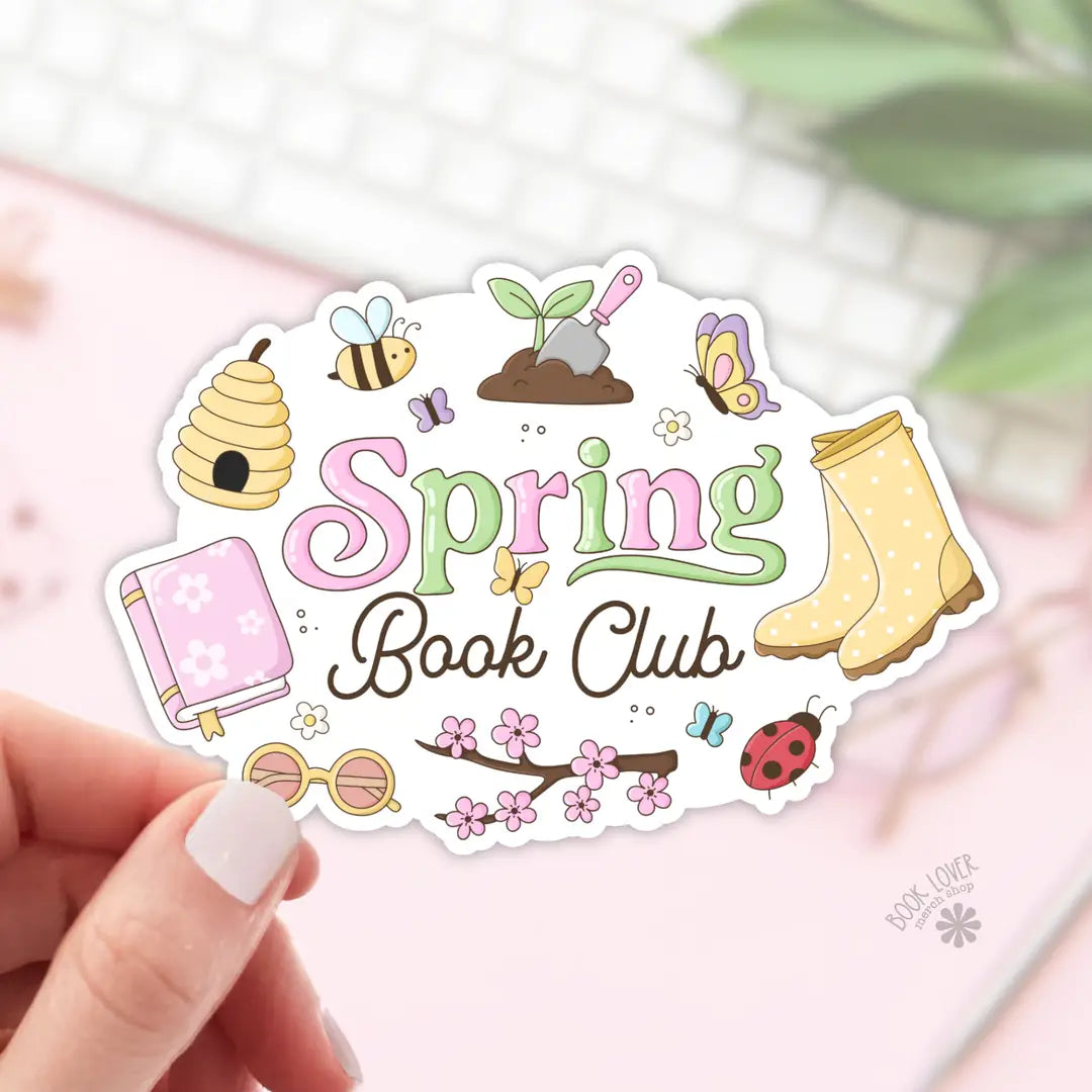 Spring Book Club Sticker