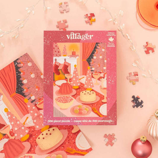 Pink Christmas | 500-Piece Puzzle image 0