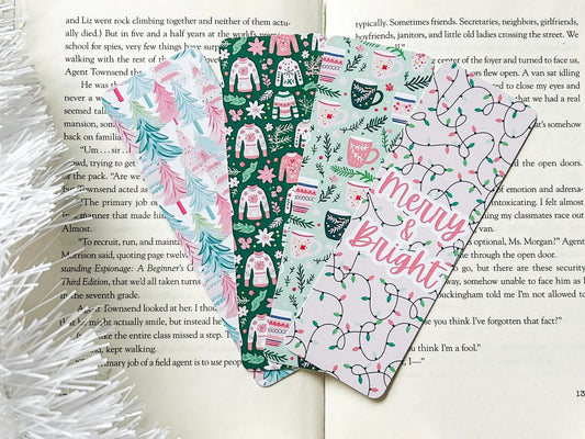 Preppy Christmas Bookmarks image 0