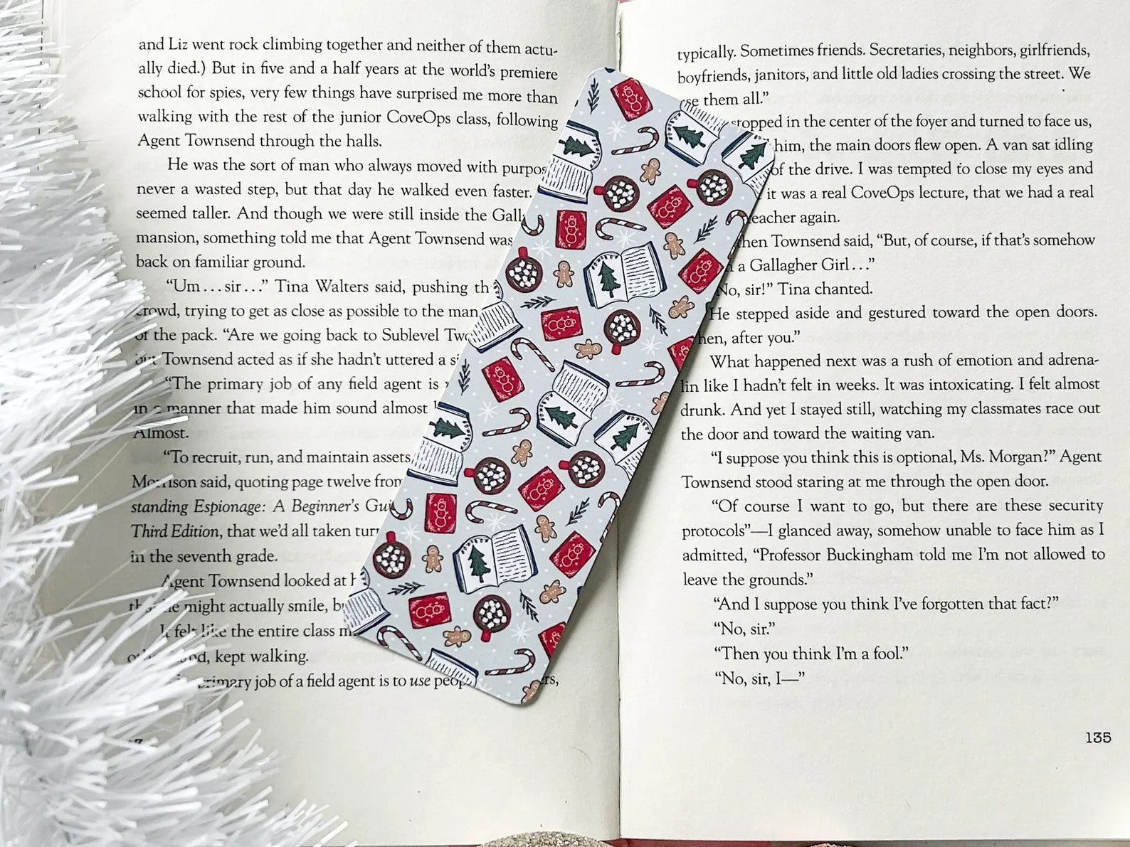 Bookish Christmas Bookmark image 0