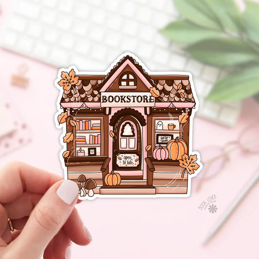 Autumn Bookstore Sticker image 0
