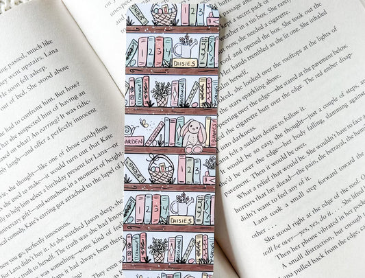Pastel Spring Bookshelf Bookmark image 0