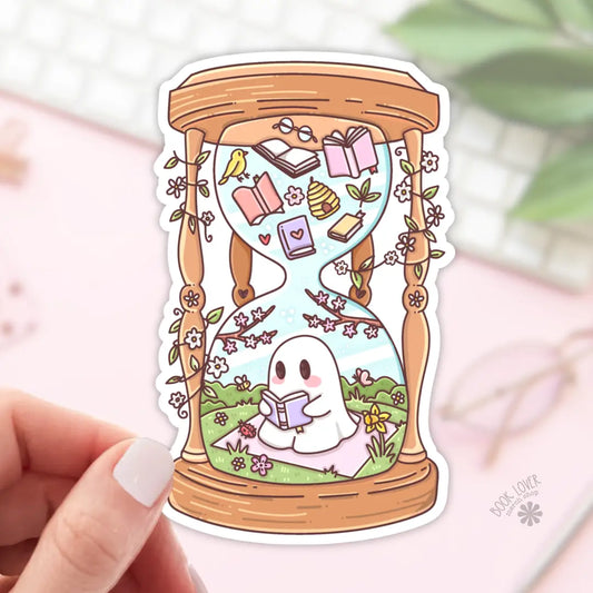 Spring Ghost Hourglass Sticker