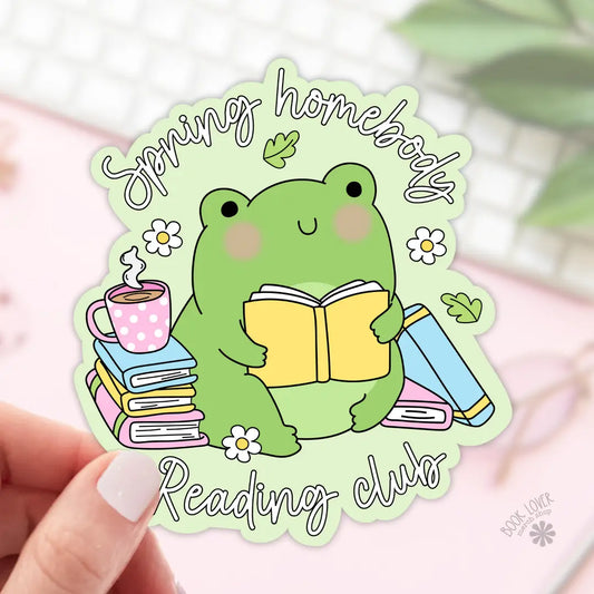 Spring Homebody Reading Club Sticker