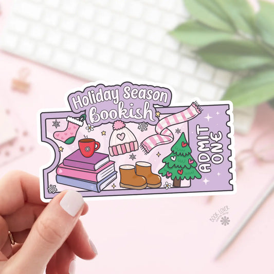 Holiday Season Bookish Sticker image 0