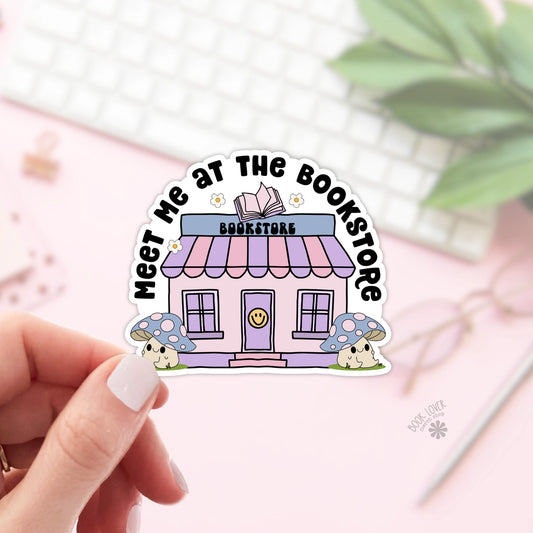Meet Me at the Bookstore Sticker