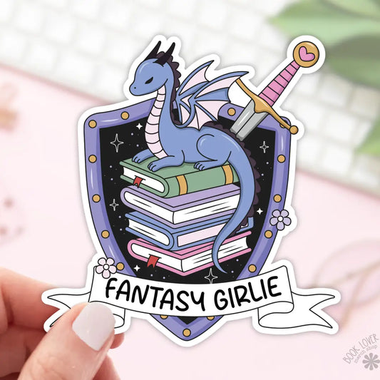 Fantasy Girlie Shield Sticker