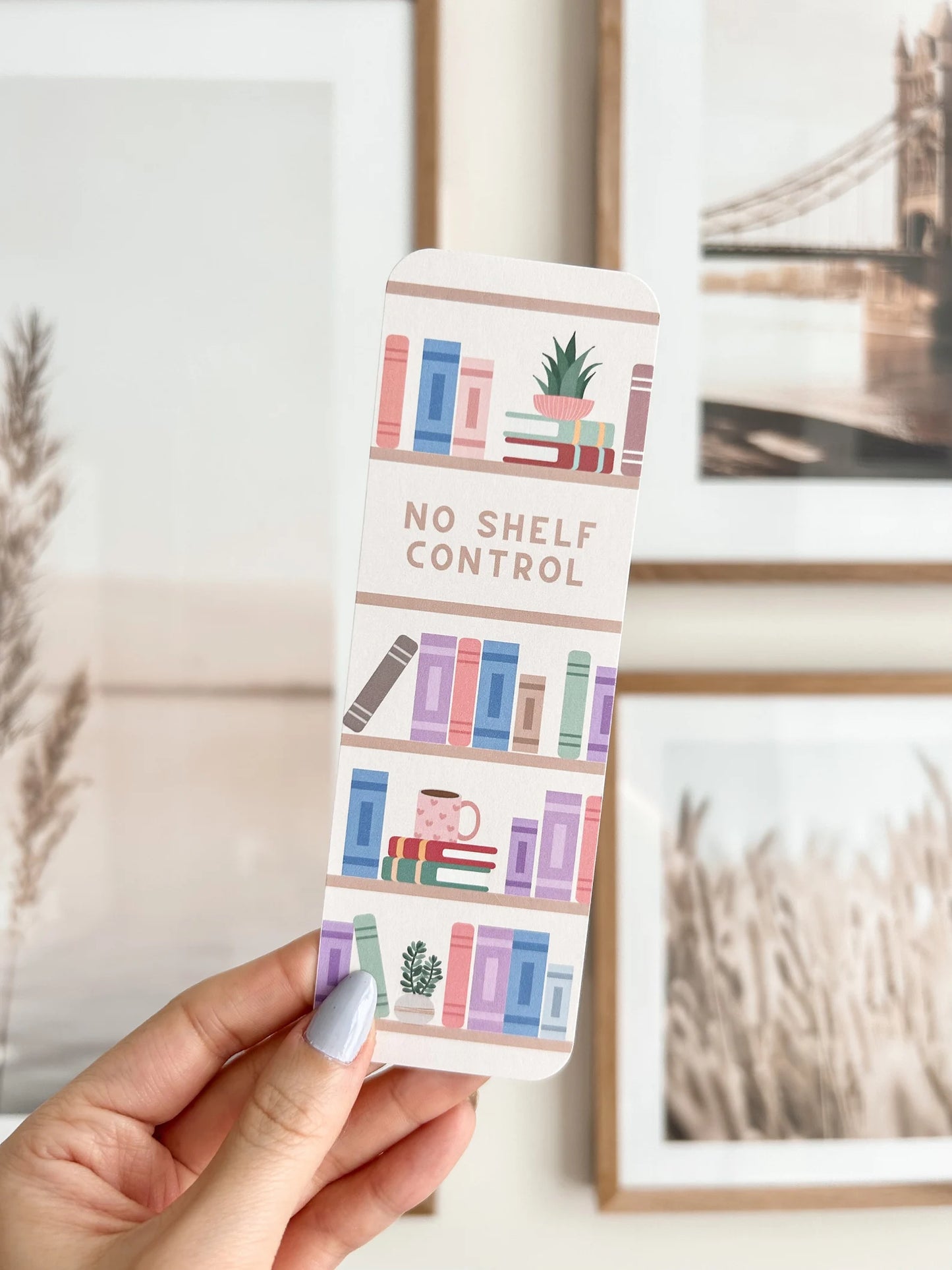 No Shelf Control Bookmark