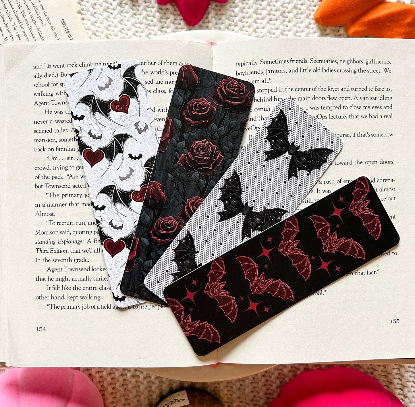 Gothic Bat Bookmarks