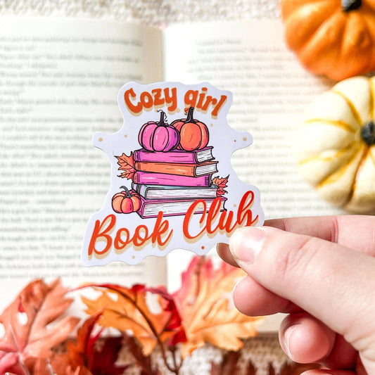 Cozy Girl Book Club Sticker